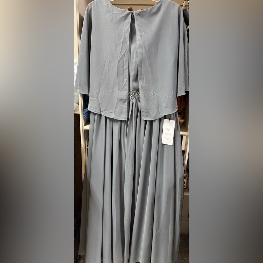 NWT JJs House Elegant Gray Dress - Picture 4 of 7